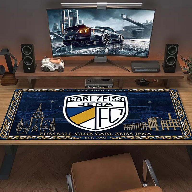 Цветная коврик для мыши FC Carl Zeiss Jena Большой игровой коврик для стола Нескользящий коврик для ноутбука и планшета XXL Коврик для мини-ПК Игровой коврик с заблокированным краем
