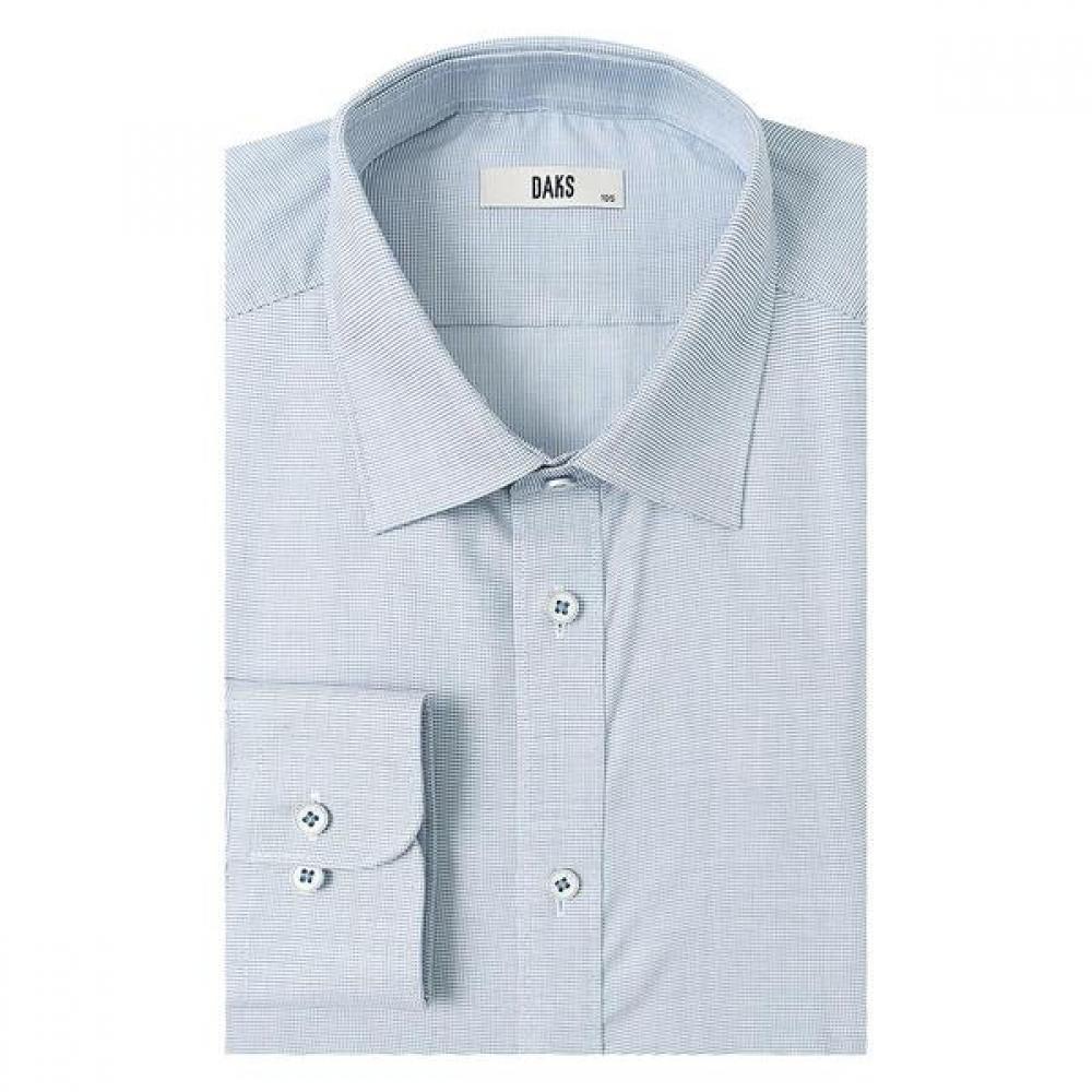 DakS Men S Micro Check Regular Fit Long Sleeve Shirt dma1Shdl122b1