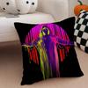 scary movie TThe Exorcistes Cushion Cover Throw Pillow Cover Hidden Button Durable Polyester Chair Cushion