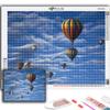 5D DIY Diamond Painting Cross Stitch Hot Air Balloon Diamond Embroidery Mosaic Wall Art Home Decoration