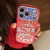 Новогодний золотой чехол для мобильного телефона Apple 17promax Iphone16 Красное Благословение 15 Гальванизированный 13 Полностью закрывающий чехол для мобильного телефона