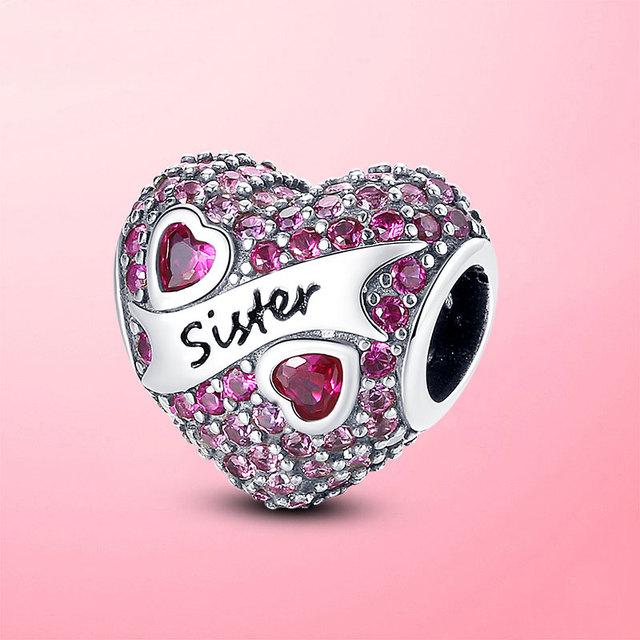 925 Sterling Silver O Pendant Love Heart Snake CZ Clip Charm Beads Fit Original Women Bracelet Bangle Silver 925 Jewelry