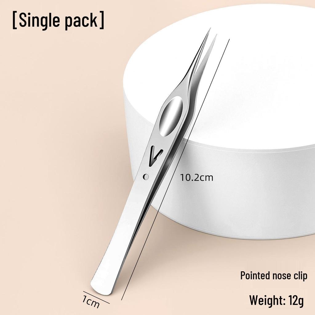 Stainless Steel Ultra-Sharp Blackhead & Acne Tweezers Set: Three-Piece Pimple Removal Tools