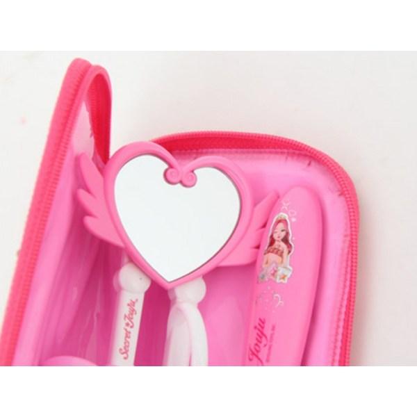 Secret Jouju Bling Bling Mirror Correction Spoon Case Set PM214, Mixed Colors, 1 Set