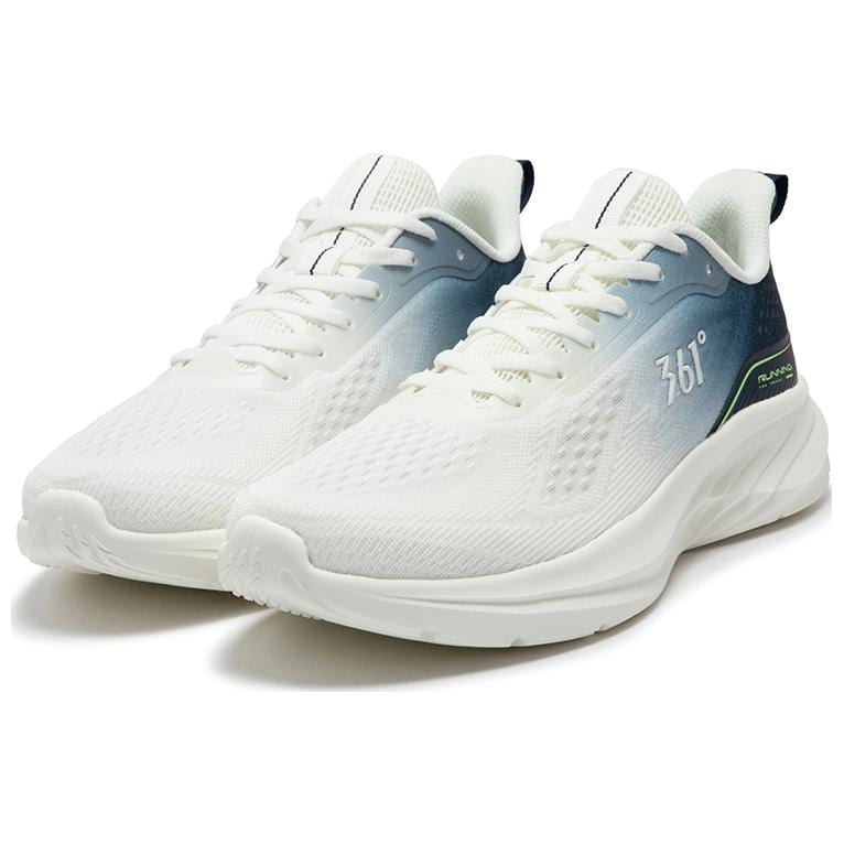 361 Mesh Abrasion Resistant Abrasion Resistant Low top Casual Running Shoes Men's White Blue 572422208 /