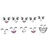 Smiling Nail Nail Art Stickers DIY Face Art Decals for Nail