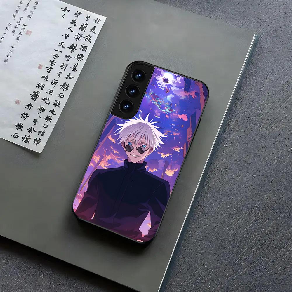 Чехол для телефона D-Gojo T-Satoru для Samsung S24, S25 22,30,Note20,Ultra,Lite,Ultra5G,Plus,FE Черный