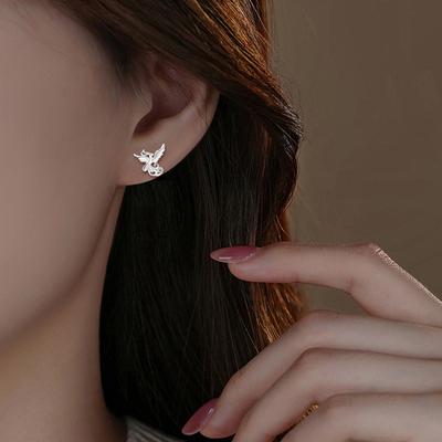 Серьги Античный Стиль Креативный Дизайн Благоприятное Животное Птица Феникс Серьги Птица Огненный Феникс Серьги