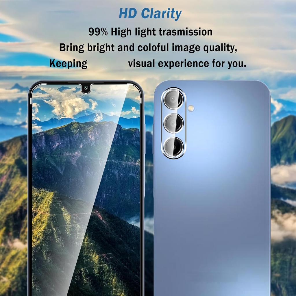 4 шт. HD прозрачное закаленное защитное стекло для экрана Samsung Galaxy A06 A16 A26 A36 A56 A05 A05S A15 A25 A35 A55 A14 A24 A34 A54 A04 защитное покрытие