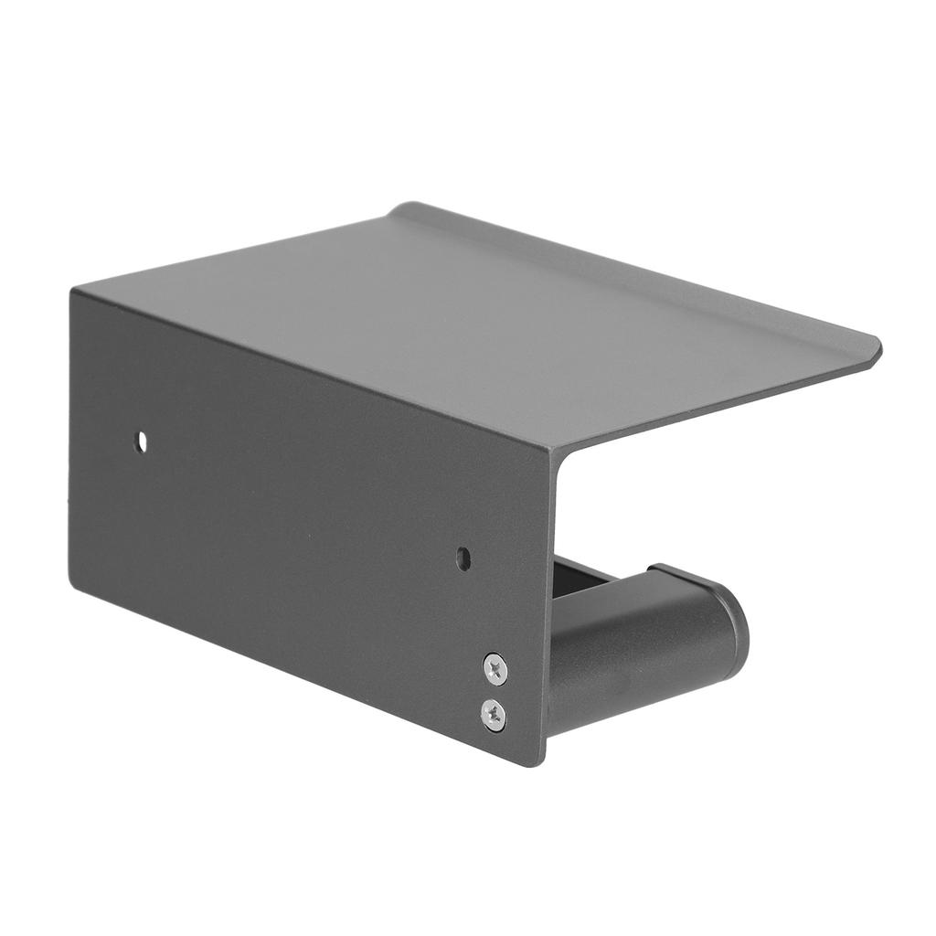 Держатель для туалетной бумаги из нержавеющей стали, настенный держатель для рулона туалетной бумаги с полкой, матовый черный