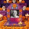 Commemorative Keepsake Frames Day of The Dead Photo Frame with Integrated Candle Holder, Decorative Mexican Theme Decorations Sugar Skull