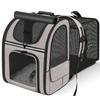 Expandable Cat Backpack Carrier Breathable Mesh Travel Hiking Camping Pet Bag with Sunshade Cover Portable Space