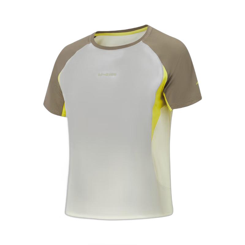 Li-Ning Женская спортивная футболка с коротким рукавом, быстросохнущая