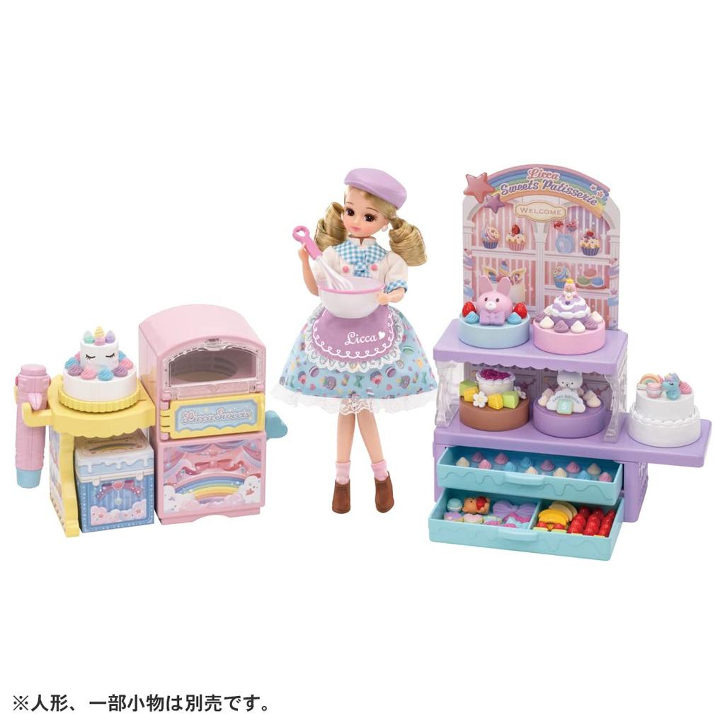 Takara Tomy Dream Deco Patissier Pom Pom Whip with Decoration Parts Doll Pretend Play Toy for Ages 3 and Meets Toy Safety ST Mark Licca TAKARA TOMY