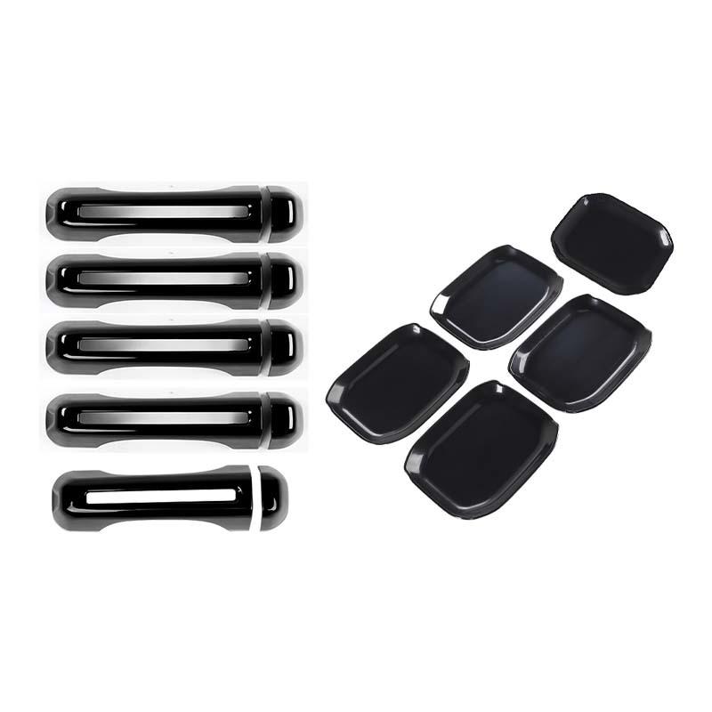 ABS ручка автомобиля наклейка в виде ракушки внешняя дверь чаша декоративная крышка для Jeep Wrangler JL 2018 Up 4-дверная версия Внешние аксессуары