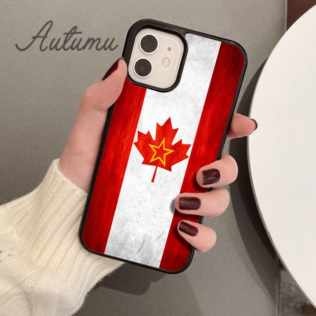 Чехол для телефона с флагом Канады для iPhone 11 12 13 14 Pro Max mini X XR XS SE 2020 5 6S 7 8 Plus Samsung Galaxy S21 S22