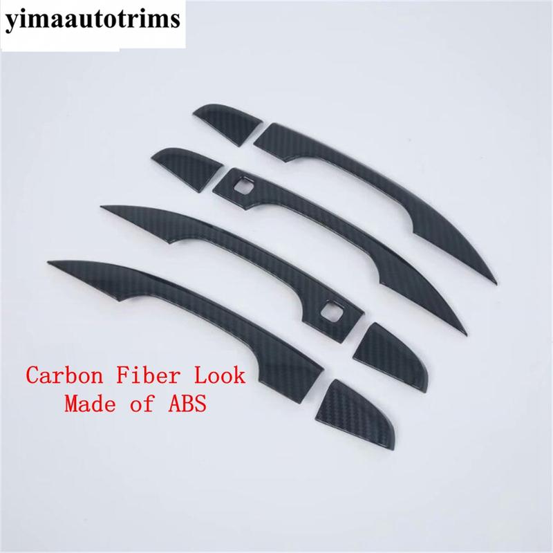 Car Outside Door Handle Decoration Cover Trim Fit For Honda Accord 10th 2018 - ABS Chrome / Carbon Fiber Look Accessories