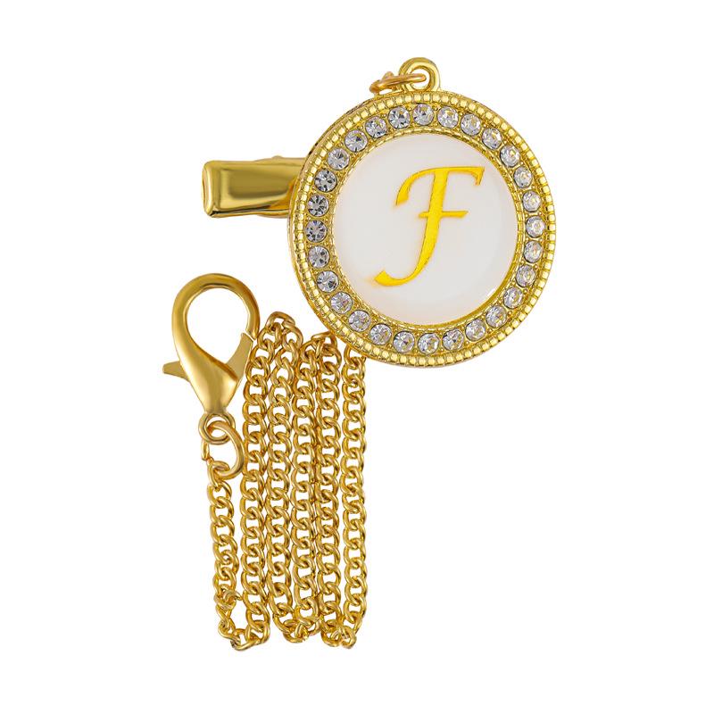 Металлический Алмазный Зажим для Соски с 26 Буквами Алфавита