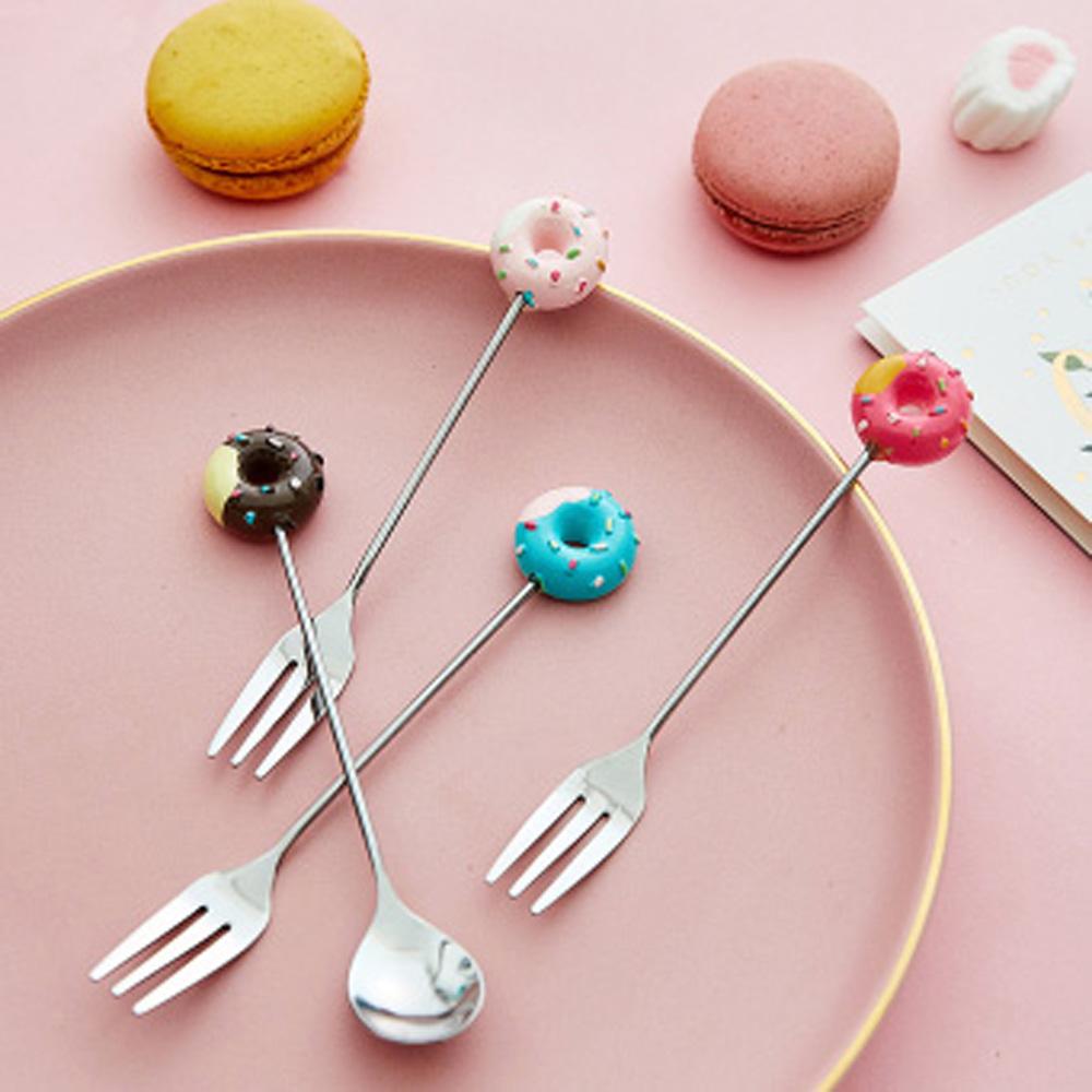 High Quality Stainless Steel Dessert Cake Dinnerware Coffeeware Sugar Stirring Spoon Teaspoon Fruit Fork Coffee Spoon