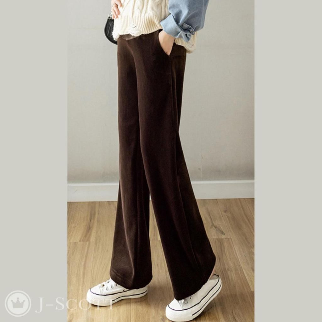 Женские вельветовые брюки для беременных J-Scott с эластичной талией, прямого кроя, флисовой подкладкой и карманами, однотонные коричневые, JS24-BR-2XL
