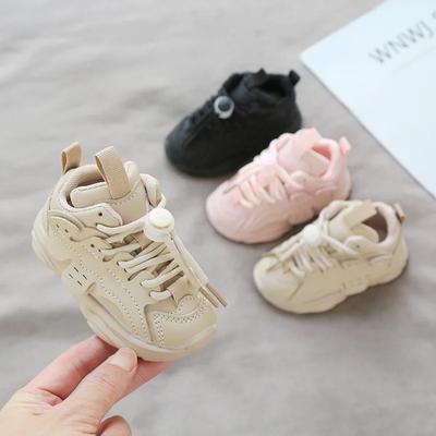 Новые женские кроссовки, классические трендовые детские кроссовки, удобные нескользящие туфли для девочек, универсальные осенние туфли для мальчиков, толстая подошва, простые ходунки