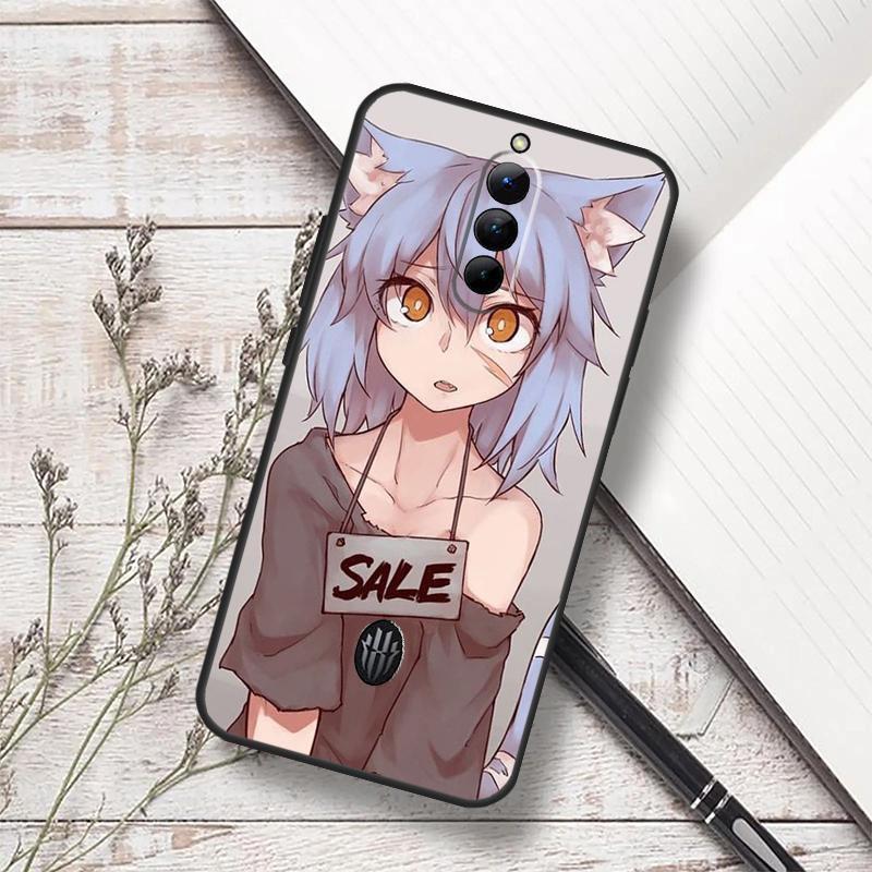 Чехол-девушка-кошка для Anime для ZTE Nubia Red Magic 10 Air 6S 7S 7 Pro RedMagic 10S 9S 8S 8 9 10 11 Pro Plus Funda