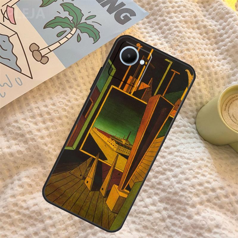 Giorgio De Chirico Art Case For Realme 15 11 12 13 14 Pro Plus C65 C67 C71 C63 C61 C55 C51 C53 C35 C75 GT6 GT7 Pro