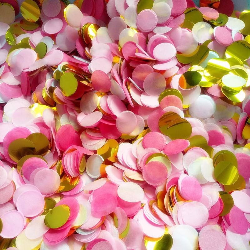 1 дюйм яркие цвета круглые салфетки конфетти посыпает для воздушного шара свадьба день рождения декор