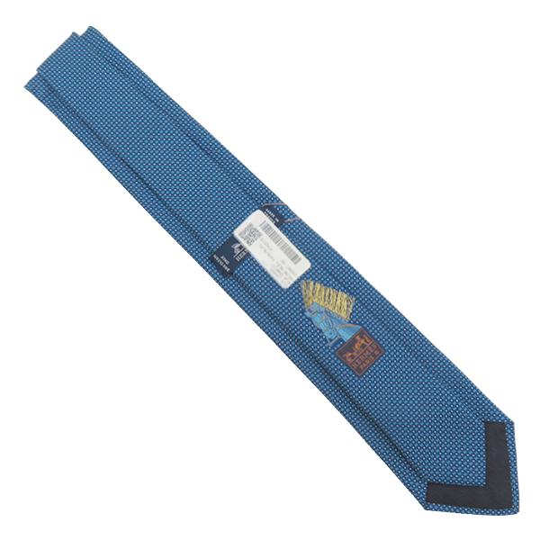 Hermes H0339098T 09 Галстук 2,8" Мега Колесница шелк Массив