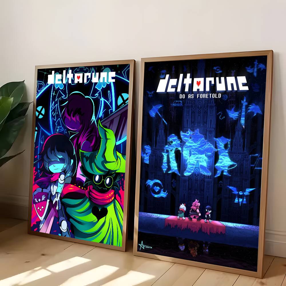 1 шт. Видеоигра D-Deltarune Постер Наклейка Печать Водонепроницаемое Настенное Искусство Для Гостиной Спальни Домашний Декор