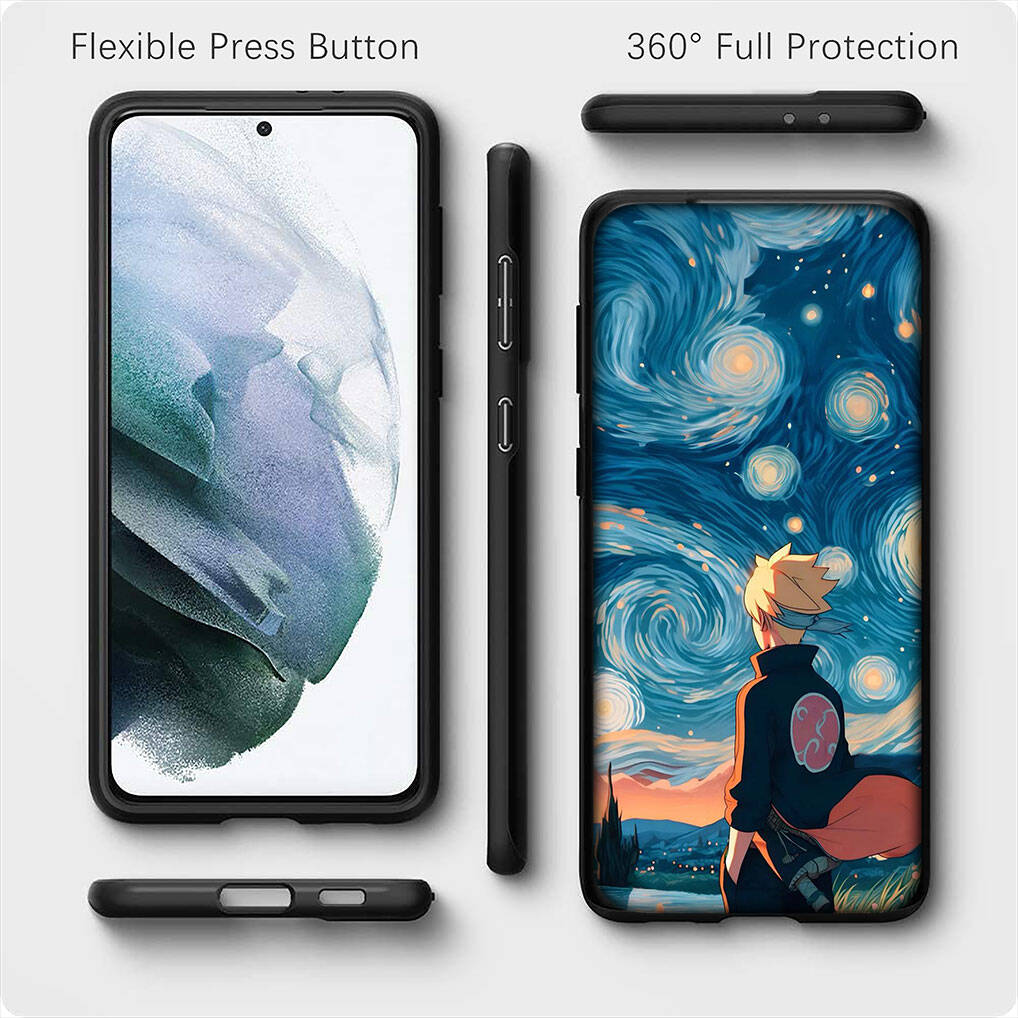 for Samsung Galaxy S25 S24 S23 Ultra FE Plus A17 A37 A57 A56 A55 A06 A16 A15 A36 A26 A35 A05 A25 A54 A34 Phone Case Anime Uchiha Sasuke Naruto Cover