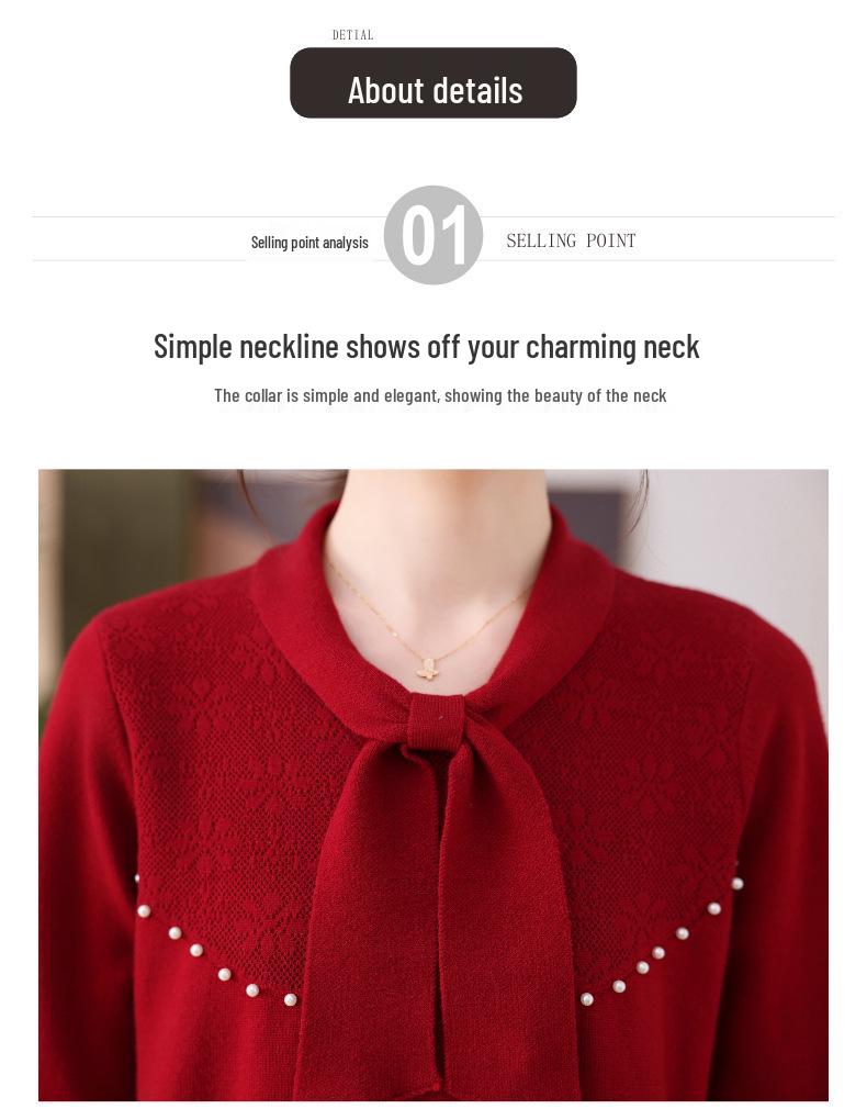 Женский шерстяной кардиган Осень 2025 - Простой, универсальный дизайн