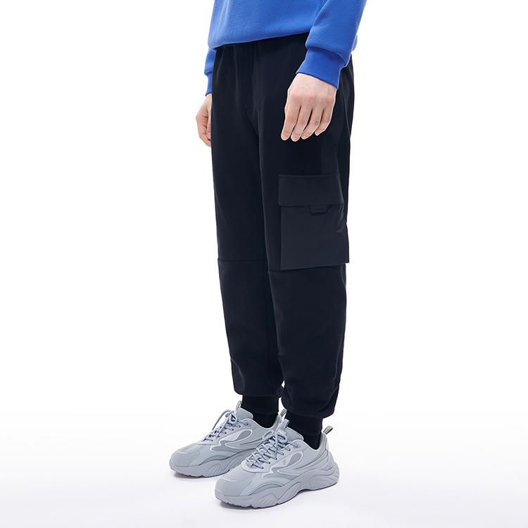 Fila Fusion Спортивные брюки свободного кроя с принтом логотипа Street Sport Мужские штаны T11M211602FBK
