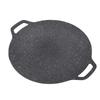 Cast Aluminum Baking Pan Round Cast Aluminum Frying Pan with Handles for Hiking Climbing Camping