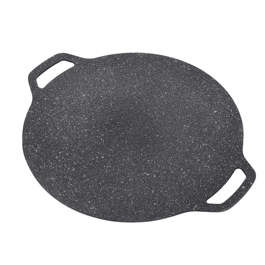 Cast Aluminum Baking Pan Round Cast Aluminum Frying Pan with Handles for Hiking Climbing Camping