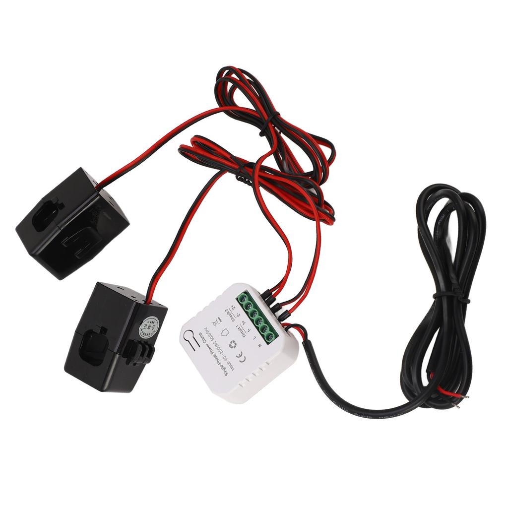 Умный счетчик энергии WIFI Домашний счетчик электроэнергии WiFi с 2 шт. токоизмерительных клещей 120А от 90 до 250 В переменного тока