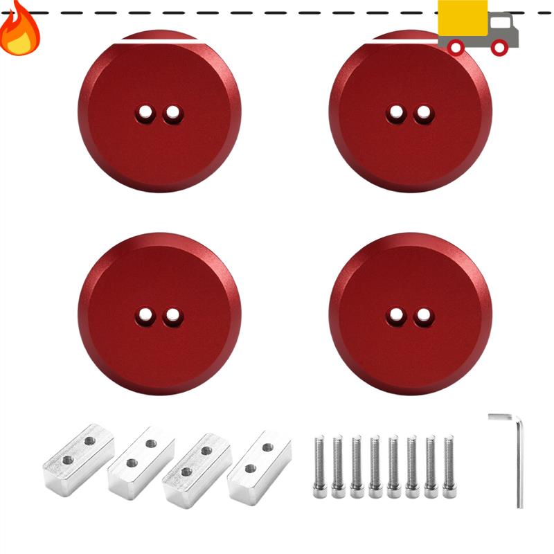 Jack Pad Aluminum Lifting Pucks Floor Jack Adapter For Corvette C5 C6 C7 C8 944 964 993 996 997 911 Red