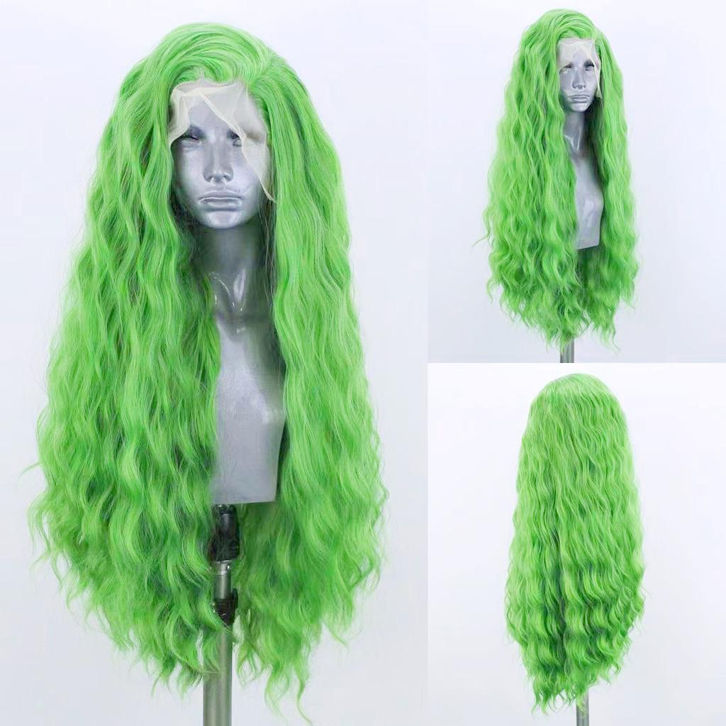 AIMEYA Platinum Wigs for Women Mix Blonde Synthetic Lace Front Wig Black Long Natural Wave Synthetic Hair Wig Daily Use Cosplay