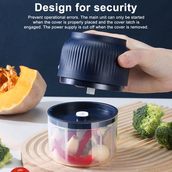 Electric Garlic Mincer 150/300ML Food Chopper USB Mini Fruits Vegetable Chopper Portable Small Food Processor