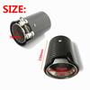 1PC Exhaust Replacement Stainless Steel and Carbon Fiber INLET 70mm-OUTLET 90mm