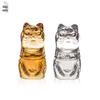 Shanzhongshan Lucky Cat Glass Cup