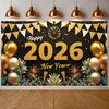 2026 Праздничная витрина Блестящие акценты 2026 Праздничный фон 2026 Витрина мероприятия Цветные шары Фон для вечеринки в честь Нового года