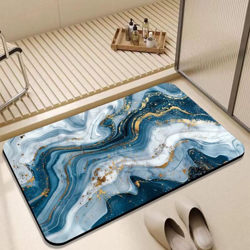 Bathroom floor mat Diatom mud absorbent floor mat Household dirt-resistant and durable toilet non-slip floor mat