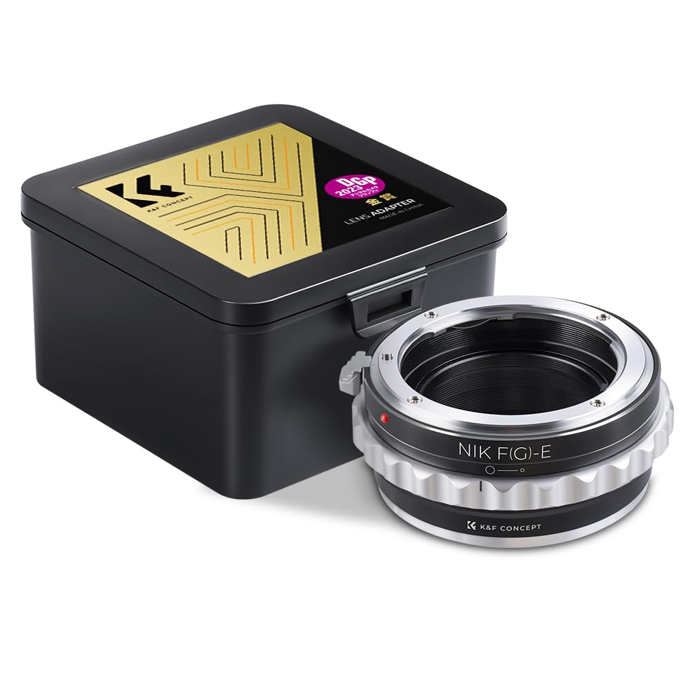 КОНЦЕПЦИЯ Адаптер для объективов Nikon на камеры Sony NEX с бесконечностью, Прямо от производителя K&F, Тип G для байонета F, Камеры с байонетом E, Высокоточная фокусировка,