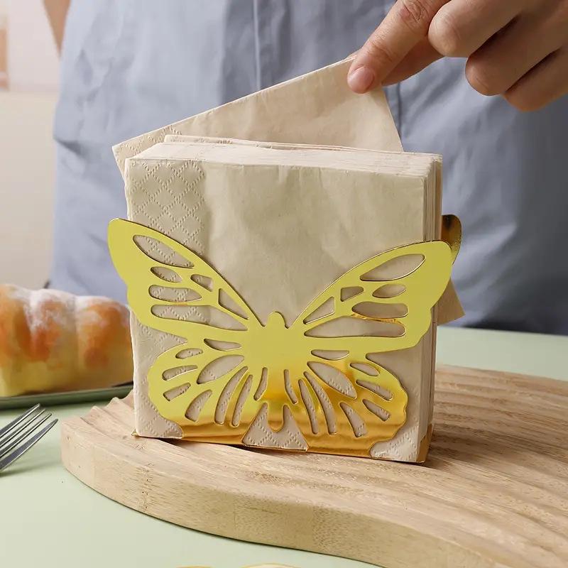 Butterfly Design Metal Napkin Holder for Kitchen Countertop & Dining Table Decoration