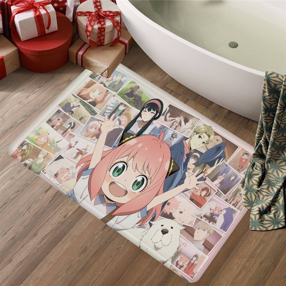 Anime Spy X Family Entrance Door Mat Nordic Style Home Doormat Bathroom-Toilet Mats Bedroom Hotel Decor Mat