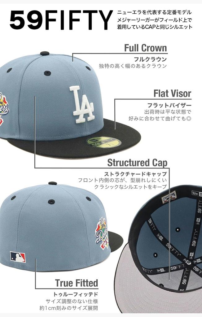 New Era 59FIFTY Cap 71007584 NER37C4035 LA Feded New Era Cap Side Patch Two Tone MLB ONSPOTZ Special Order SIDE PATCH 2Tone UNDER VISOR MLB Los