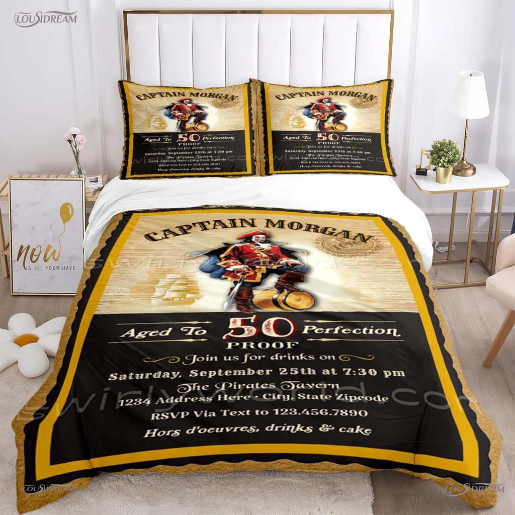 Captain morgan Casal Всесезонный пододеяльник Одеяло Постельное белье Мягкий пододеяльник и наволочки Для мальчика Односпальный/Двуспальный/Королевский/Кинг