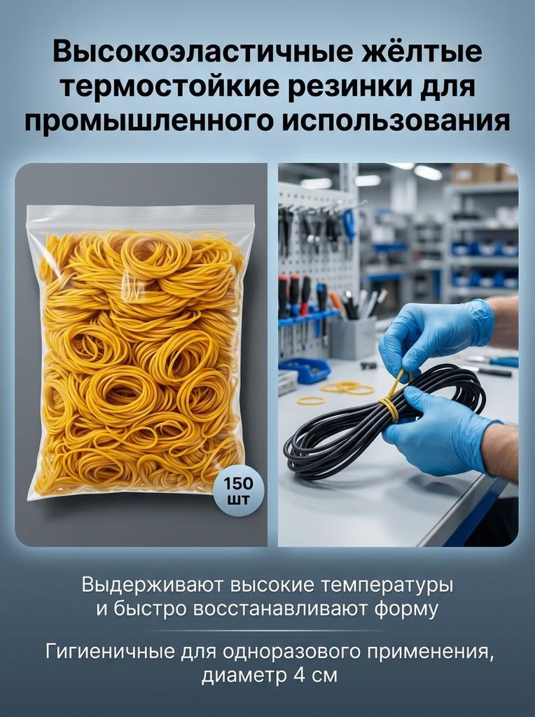 Желтые Высокоэластичные Термостойкие Резиновые Кольца Для Промышленного Использования