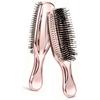 Simofuze Rose Gold Wet and Dry Scalp Shampoo Brush with Double Bristles Direct from Japan